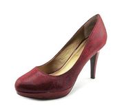 Circa Joan & David Luxe Red Snakeskin Heels Size 8 Sexy