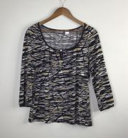 Abstract Print Top Size Large