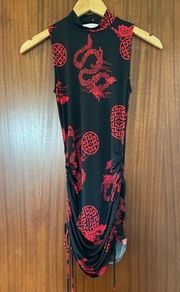 Red and Black Dragon Dress