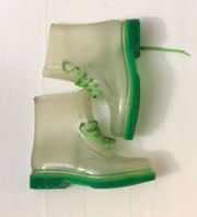 Rock & Candy Rain Boots Clear:Green Size 6/36