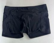 5/$25 Body glove black spandex shorts pockets medium