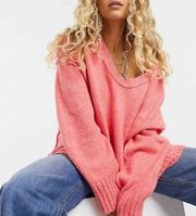 Free People  Pink Brookside Sweater XS