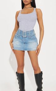 Denim Mini Skirt