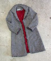 Vintage Longline Tweed Coat