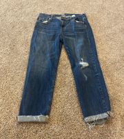 Distressed Boyfriend Jeans