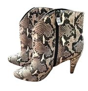 Halogen Snakeskin Booties