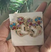 New Disney Earings Rhinestones Unique MINNIE MICKIE