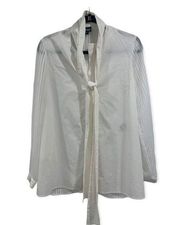 Just Cavalli white sheer top necktie