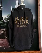 Harry Potter & the Cursed Child Hoodie Black Gold Snitch Lyric Theatre New York