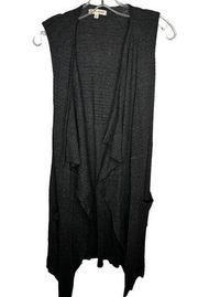 Stevie Hender Black Sweater Vest with Pockets