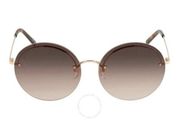 NWOT Marc Jacobs Brown Gradient Round Shape Sunglasses Women's MARC 406/G/S