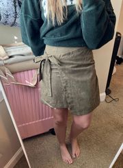 Suede Skirt