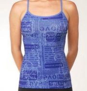 Lululemon Power Y Tank Manifesto Blue