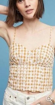 ANTHROPOLOGIE MAEVE SCALLOPED CROP TOP, sz 10