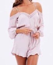 REVOLVE Bardot Tasmin Cold Shoulder Jumpsuit - size S