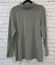 🇺🇸 Chic Soul Green Long Sleeve Turtleneck