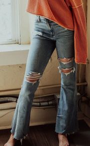 Outfitters Ripped Flare Jeans