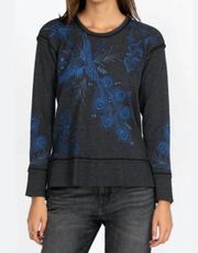 Azure Raw Seam Oversized Sweatshirt