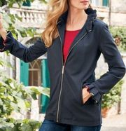 Soft Surroundings Black Philomena Zip Jacket