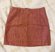 Suede Mini Skirt