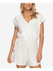 NWT  Totem Roads white crochet romper, XL