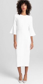 A.L.C Eggshell Robbins Midi Dress