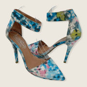 Great Moments Solitaire Multicolor Plaid Leather Point Pumps 7