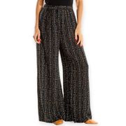 Sage The Label Striped High Rise Wide Leg Palazzo Pants