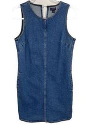 J.Crew Factory Re-Imagined Blue Sleeveless Sheath Denim Jean Dress 0