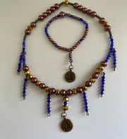 Handmade Bronze Yoga Jewelry Set