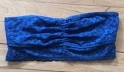 NWOT Aerie blue lace bandeau size small