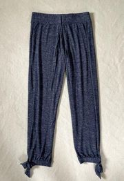 UGG Pants Womens Large Blue Heather Ankle Tie Pajama Loungewear Cozy Casual