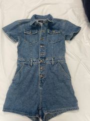 Denim Romper