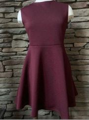 Burgundy Pixi & Ivy Skater Dress