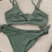 Noize Alya bikini in moss green size small