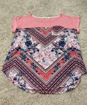 Khols  Pink Patterned Shirt