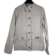 Carhartt  Womens Voyager Jacket Color Putty Size Small Utility Safari Outdoor