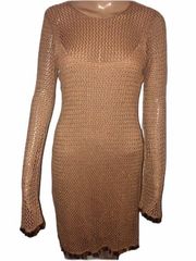 Moda International open knit sparkly dress