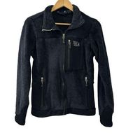 Mountain Hardwear Women's Polartec Full Zip Jacket Size S Black Fleece Shepra