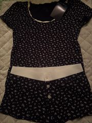 Navy Floral Set