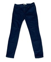 Midi  Non-Distressed Skinny Jeans Dark Navy Size 11