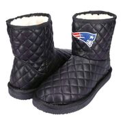 New England Patriots Cuce Women's Quarterback Quilted Boots Sz 8 NIB Black