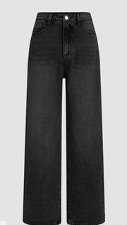 Denim Solid Straight Leg Jeans