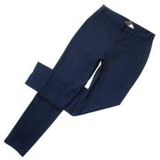 NWT St. John Alexa Fit in Navy Milano Knit Wool Blend Ankle Pants 4 $395