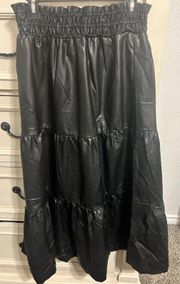 Faux Leather Skirt