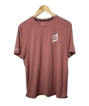 Peloton Short Sleeve Pink Crewneck T-Shirt Women's Size Medium