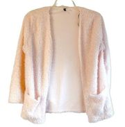 Small Divided H&M Fuzzy Cosy Pink Overlay Jacket