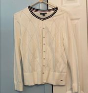 Tommy Hilfiger cream white cardigan