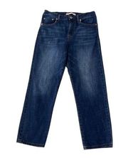 Ella Moss High Waist Straight Crop Fit Jeans