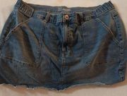 NoBo Elasric Waist Pull On Denim MINI Skirt